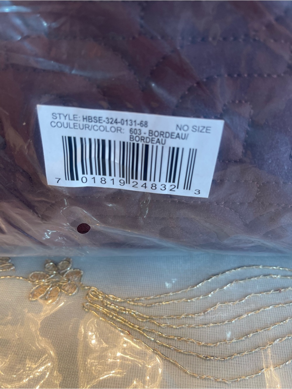 NWT sam Edelman ethyl top zip medium east west tote bag color Bordeaux - Picture 7 of 11